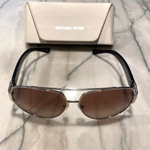 Michael Kors Sunglasses with dark tortoise temple arms - no scratches in view